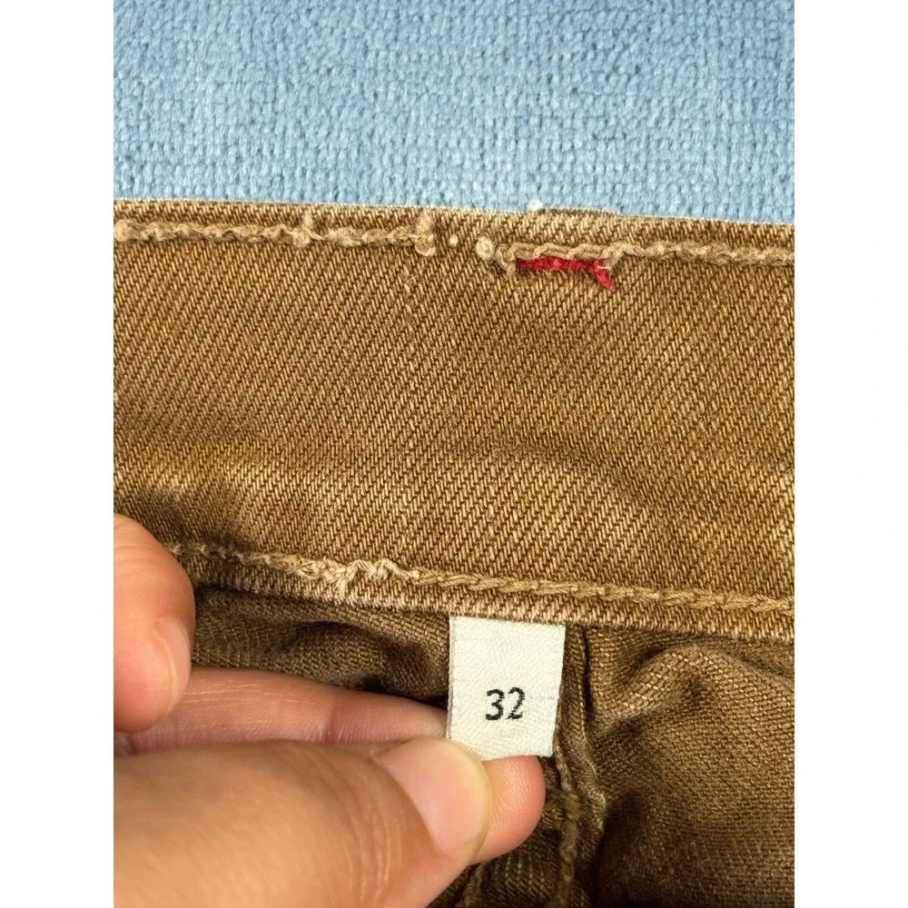 Noend Denim Mens Slim Fit Jeans Oak Brown Made in USA MS1034IOAK32 Size 32